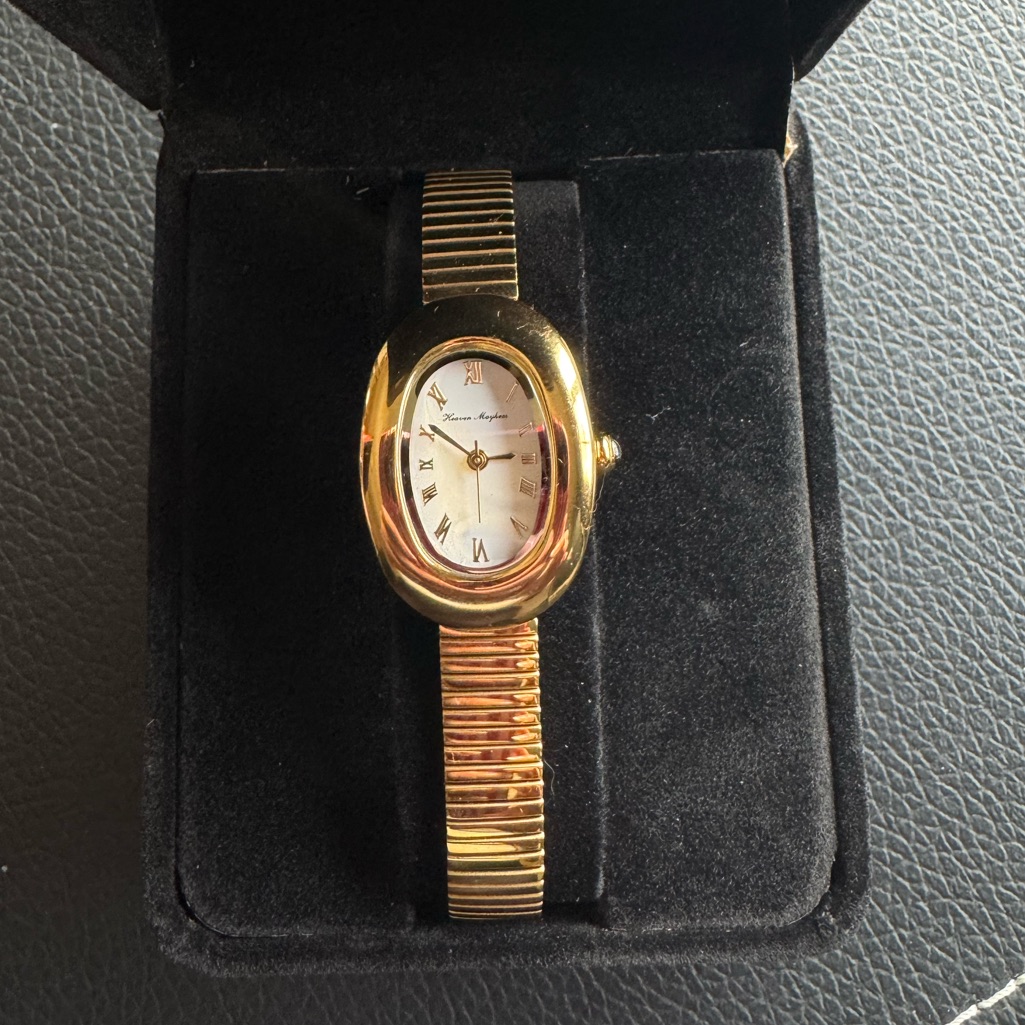 Nwt Heaven Mayhem Amara Watch- Gold Vintage Look